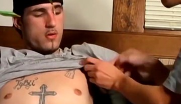 Naughty young amateurs Chain and Marke cum after blowjob