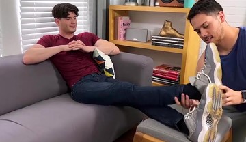 Jock Daddy Texas foot worshiped by deviant gay Dan Edwards