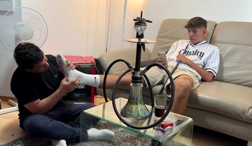 Master pablo feet socks serving