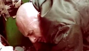 Biker boys fisting skinhead